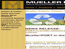 Tablet Screenshot of muellerpallets.com